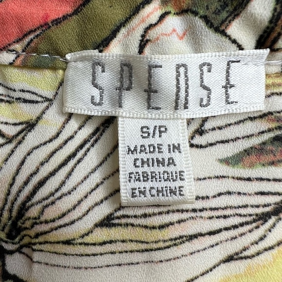 Spense‎ Tropical Floral Shirt Dress Tunic Tank Blouse Size S - Picture 7 of 8